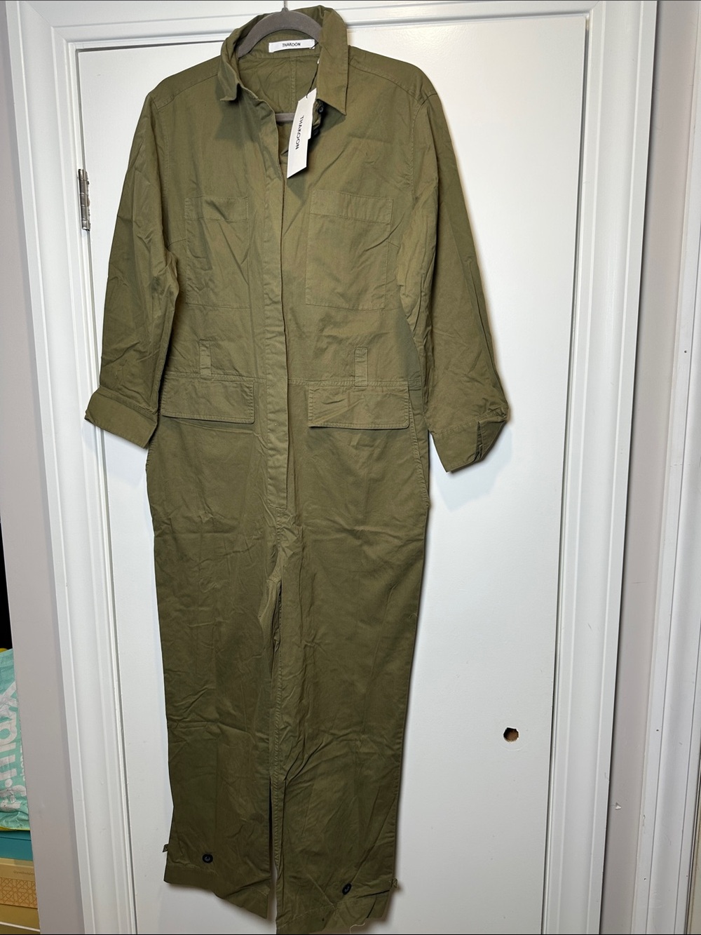 Thakoon Olive Utility Jumpsuit Jacket (05)
